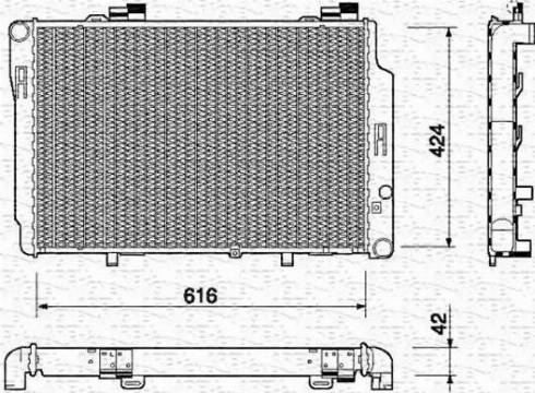 Magneti Marelli 350213765000 - Radiateur, refroidissement du moteur cwaw.fr