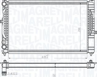 Magneti Marelli 350213712000 - Radiateur, refroidissement du moteur cwaw.fr