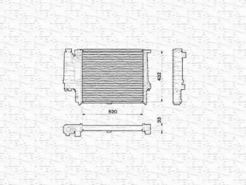 Magneti Marelli 350213773000 - Radiateur, refroidissement du moteur cwaw.fr