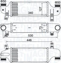 Magneti Marelli 351319204930 - Intercooler, échangeur cwaw.fr