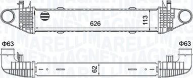 Magneti Marelli 351319204550 - Intercooler, échangeur cwaw.fr