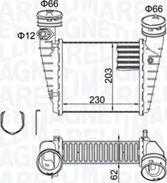 Magneti Marelli 351319205190 - Intercooler, échangeur cwaw.fr