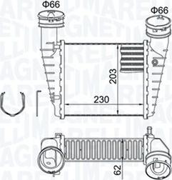 Magneti Marelli 351319205210 - Intercooler, échangeur cwaw.fr