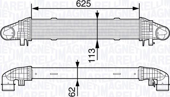 Magneti Marelli 351319203370 - Intercooler, échangeur cwaw.fr