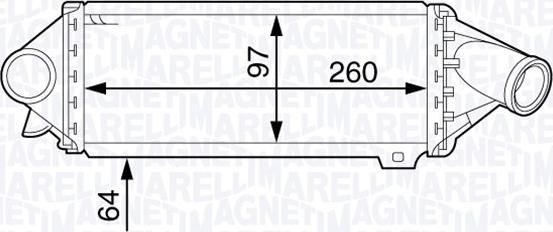 Magneti Marelli 351319202460 - Intercooler, échangeur cwaw.fr