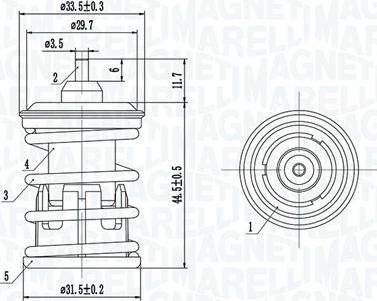 Magneti Marelli 352317005090 - Thermostat d'eau cwaw.fr