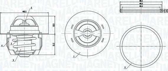 Magneti Marelli 352317005140 - Thermostat d'eau cwaw.fr