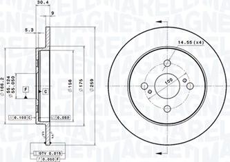 Magneti Marelli 360406095101 - Disque de frein cwaw.fr