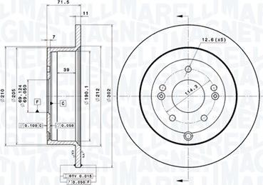 Magneti Marelli 360406090401 - Disque de frein cwaw.fr