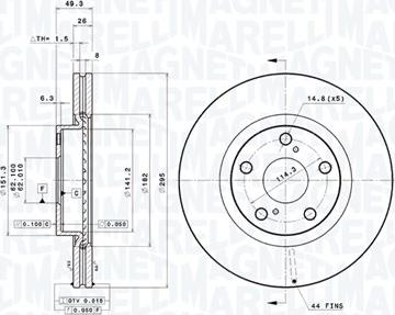 Magneti Marelli 360406090801 - Disque de frein cwaw.fr