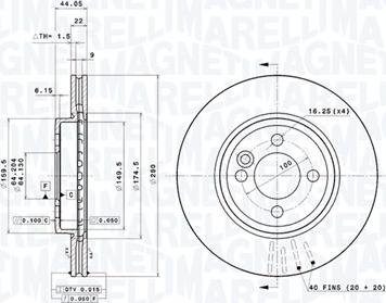 Magneti Marelli 360406090701 - Disque de frein cwaw.fr