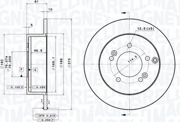 Magneti Marelli 360406098201 - Disque de frein cwaw.fr