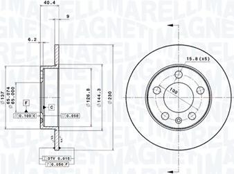 Magneti Marelli 360406049701 - Disque de frein cwaw.fr