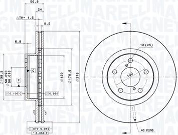 Magneti Marelli 360406045401 - Disque de frein cwaw.fr