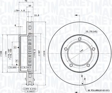 Magneti Marelli 360406046701 - Disque de frein cwaw.fr