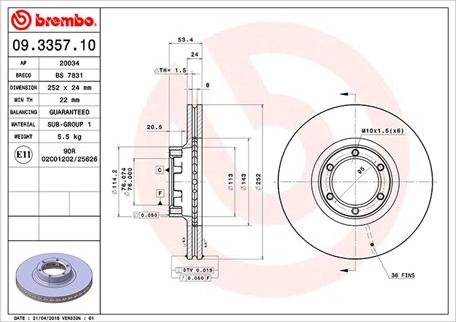 Magneti Marelli 360406041900 - Disque de frein cwaw.fr