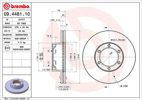 Magneti Marelli 360406042500 - Disque de frein cwaw.fr