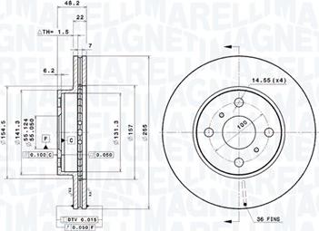 Magneti Marelli 360406047001 - Disque de frein cwaw.fr