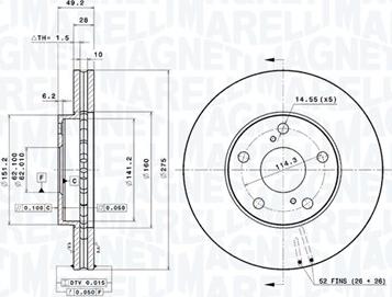 Magneti Marelli 360406047101 - Disque de frein cwaw.fr