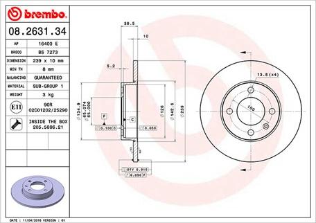 Magneti Marelli 360406047800 - Disque de frein cwaw.fr