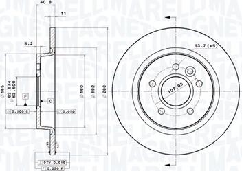 Magneti Marelli 360406059601 - Disque de frein cwaw.fr