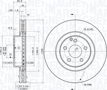 Magneti Marelli 360406059101 - Disque de frein cwaw.fr