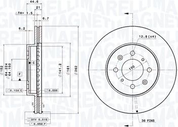 Magneti Marelli 360406059801 - Disque de frein cwaw.fr