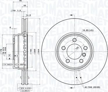 Magneti Marelli 360406054401 - Disque de frein cwaw.fr