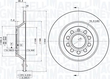 Magneti Marelli 360406054601 - Disque de frein cwaw.fr