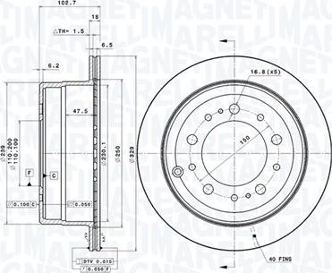 Magneti Marelli 360406055401 - Disque de frein cwaw.fr