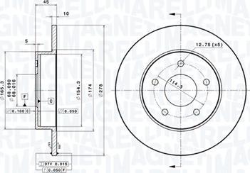 Magneti Marelli 360406056101 - Disque de frein cwaw.fr