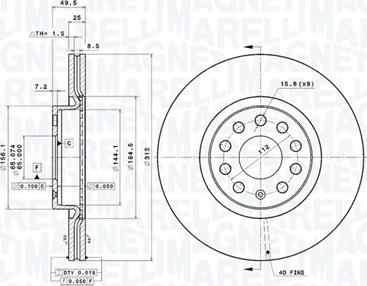 Magneti Marelli 360406050601 - Disque de frein cwaw.fr