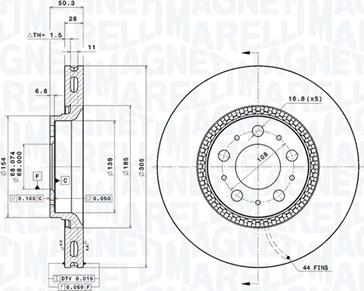 Magneti Marelli 360406051801 - Disque de frein cwaw.fr