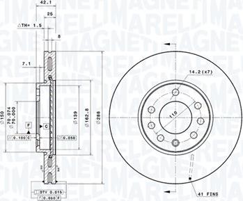 Magneti Marelli 360406053801 - Disque de frein cwaw.fr