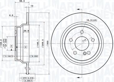 Magneti Marelli 360406057301 - Disque de frein cwaw.fr