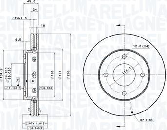 Magneti Marelli 360406069001 - Disque de frein cwaw.fr