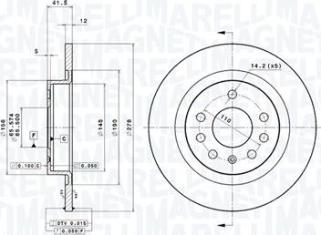 Magneti Marelli 360406065801 - Disque de frein cwaw.fr