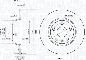 Magneti Marelli 360406065300 - Disque de frein cwaw.fr