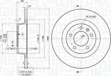 Magneti Marelli 360406065201 - Disque de frein cwaw.fr