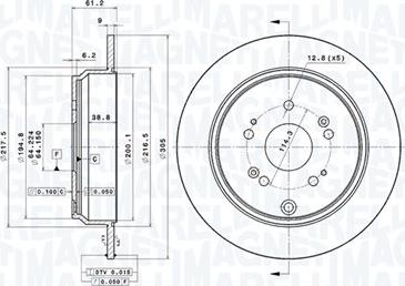 Magneti Marelli 360406066601 - Disque de frein cwaw.fr