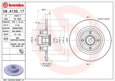 Magneti Marelli 360406060600 - Disque de frein cwaw.fr