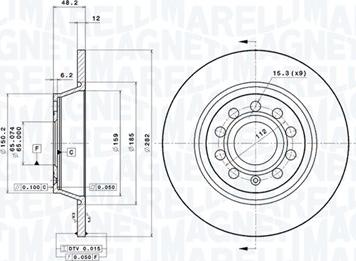 Magneti Marelli 360406060801 - Disque de frein cwaw.fr