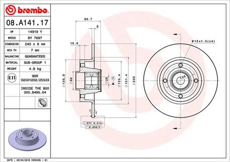 Magneti Marelli 360406060700 - Disque de frein cwaw.fr