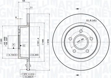 Magneti Marelli 360406061601 - Disque de frein cwaw.fr