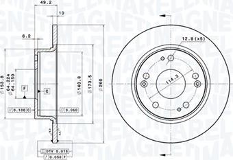 Magneti Marelli 360406061801 - Disque de frein cwaw.fr