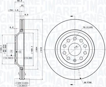 Magneti Marelli 360406062701 - Disque de frein cwaw.fr