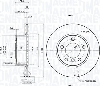 Magneti Marelli 360406004601 - Disque de frein cwaw.fr