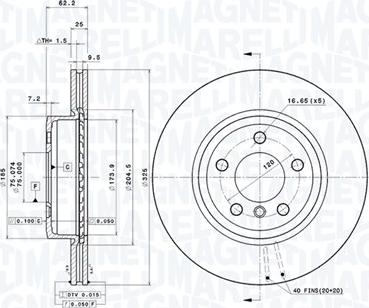 Magneti Marelli 360406004101 - Disque de frein cwaw.fr