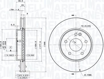 Magneti Marelli 360406006301 - Disque de frein cwaw.fr