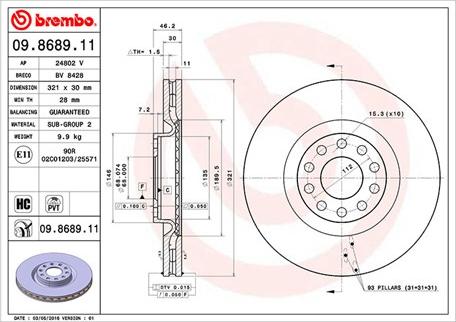 Magneti Marelli 360406001801 - Disque de frein cwaw.fr